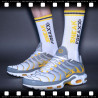 SneakFreaxx Chaussettes STINKY SOXX Blanc-Jaune